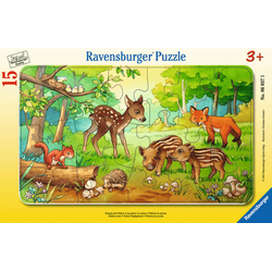 Puzzle - Tierkinder des Waldes  - 15 Teile