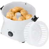 Kartoffelschäler Obst und Gemüseschäler mit Abtropffunktion, 85W Elektrischer Kartoffelschälmaschine mit Edelstahlklingen und Abtropfkorb für Küche und Gastronomie, 0,8 kg Kapazität