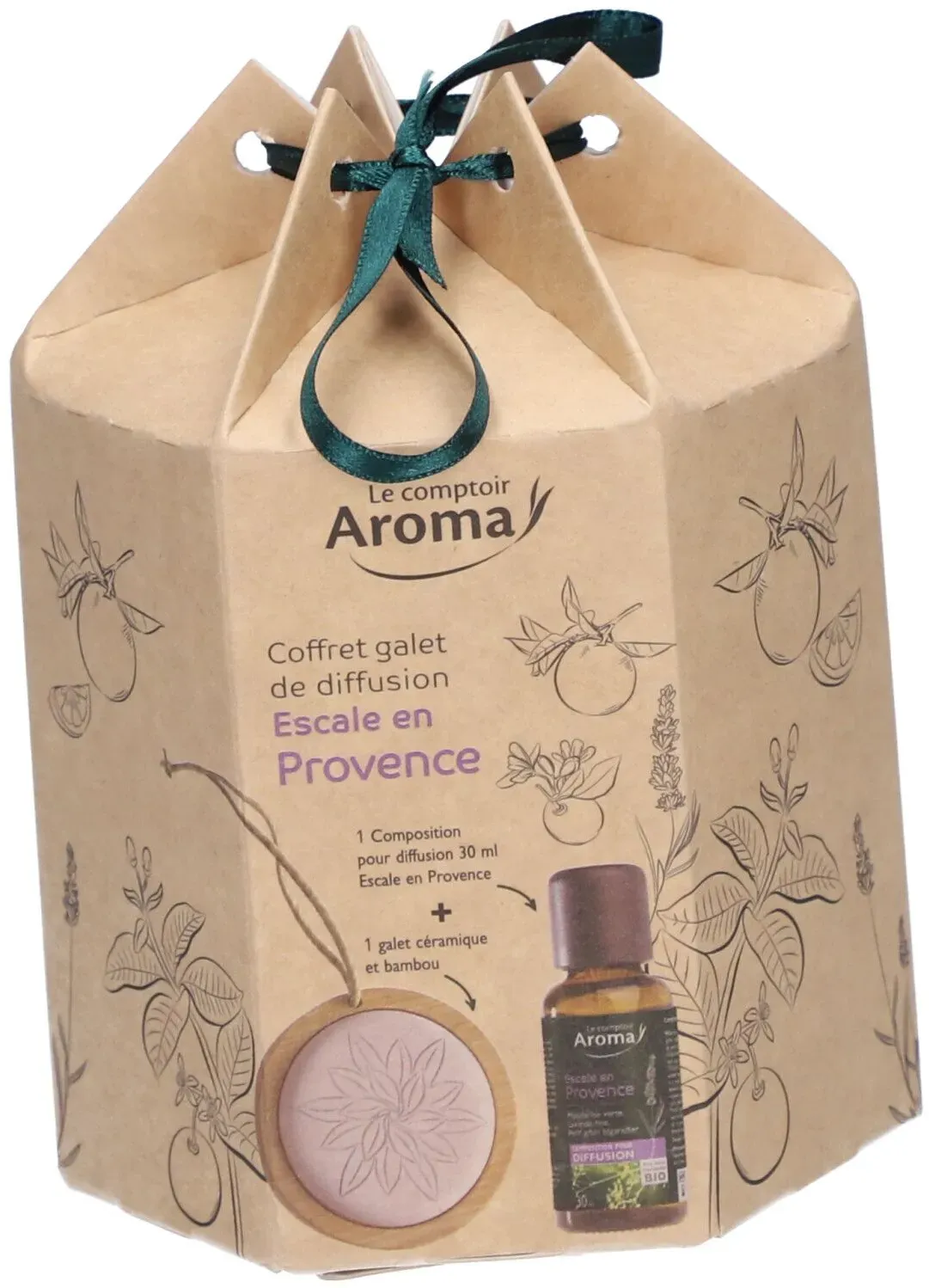 Die Aroma-Theke Coffret Galet & Composition FÜR DIE Verbreitung Escale EN Provence