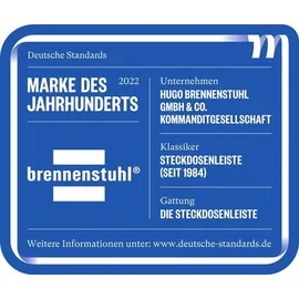 Brennenstuhl Steckdosenleiste 1,5 m Weiß 6 St.