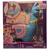 POLLY POCKET Schatulle Lama im Pyjama Party Thema mit 25 Zubehörteilen