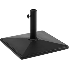 Beliani Schirmständer Beton 50 x 50 cm Schwarz
