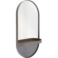 REMEMBER Wandspiegel OVAL 30 x 60 cm Taupe