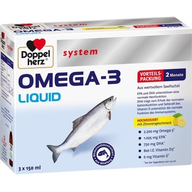 Doppelherz System Omega-3 Liquid 3 x 150 ml