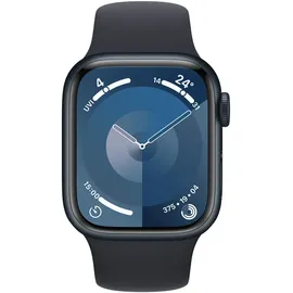 Apple Watch Series 9 GPS + Cellular 41 mm Aluminiumgehäuse mitternacht, Sportarmband mitternacht S/M