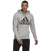 adidas Essentials Big Logo Hoodie Medium Grey Heather / Black M