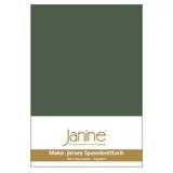JANINE 5007 Mako-Feinjersey 140 x 200 - 160 x 200 cm olivgrün