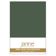 JANINE 5007 Mako-Feinjersey 140 x 200 - 160 x 200 cm olivgrün