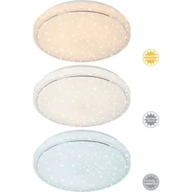 Briloner Sternenhimmel LED Deckenleuchte 56 cm weiß