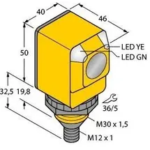 Turck Reflexions-Lichttaster Q40SP6FF600Q 3034343 1St.