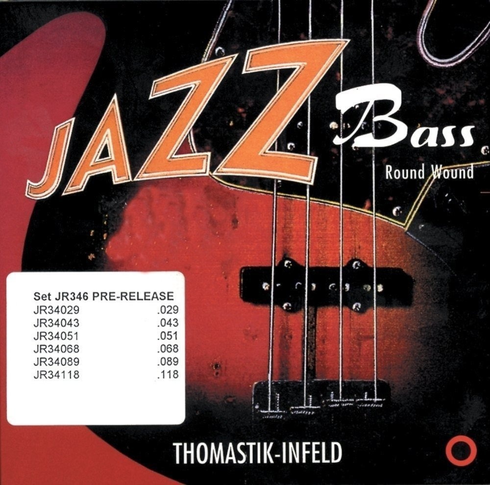 Thomastik Einzelsaite B/H .118 Stahlkern, Nickel round wound long scale 34" JR34118 für E-Bass Jazz Satz JR345, JR346