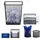 Relaxdays Schreibtisch Organizer Set Zettelbox Schwarz 6 St.