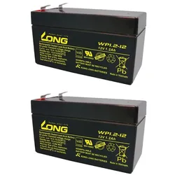 2x Bleiakku 12V 1,2Ah kompatibel EKG Gerät 503 AGM VdS