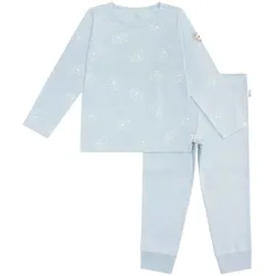 Steiff Kinder Schlafanzug 2-teilig - Nachtwäsche, Pyjama, Set, lang, Print Blau 104
