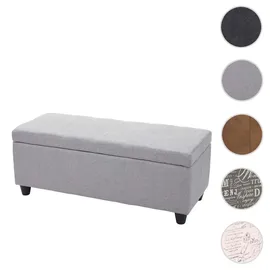 MCW Sitzbank Kriens Stoff Hellgrau 114 x 45 x 45 cm