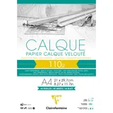 Clairefontaine Block Transparentpapier DIN A4 21 x 29,7 cm 40 Blatt 110 g
