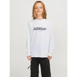 Jack & Jones Junior Jack & Jones Langarmshirt JORVESTERBRO NEWTON BRNDG TEE LS BF JNR weiß 152