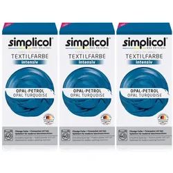 Simplicol Textilfarbe intensiv Opal-Petrol 3er Pack