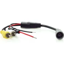 Caratec Monitor-Adapter 6-polige Kupplung auf Cinchstecker