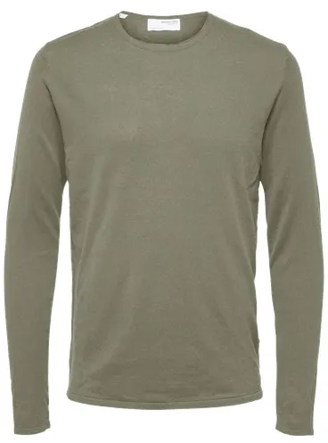 Selected Herren Rundhals Pullover SLHROME Vetiver 16079774 L