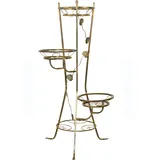 Hofmann Living And More Blumentisch, gold (goldfarben, goldfarben), B:65cm H:117cm T:65cm, HOFMANN LIVING AND MORE, Tische, Blumentisch