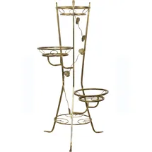 Hofmann Living And More Blumentisch, gold (goldfarben, goldfarben), B:65cm H:117cm T:65cm, HOFMANN LIVING AND MORE, Tische, Blumentisch