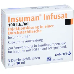 INSUMAN Infusat 100 I.E./ml Inj.-Lsg.i.e.Dsfl. 3X10 ml