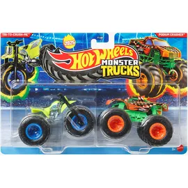 Hot Wheels Monster Trucks 1:64 2er-Pack (verschiedene Ausführungen) FYJ64