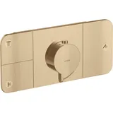 Hansgrohe AXOR One Unterputz-Duscharmatur mit Thermostat für 3 Verbraucher Brushed Bronze 45713140