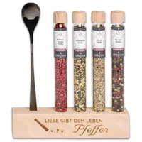 Löffelgeist Lebensmittel-Geschenkset Liebe gibt dem Leben Pfeffer