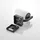LINDBY Außenwandleuchte Aluminium 21 cm x 11,8 cm x 21,2 cm 1 x E27 grau/silber