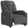 vidaXL Massagesessel Elektrisch 146 x 78 x 0 cm Dunkelgrau mit Vibrationsmassage