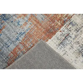 -luxor- living Luxor living Teppich Polino blau-Koralle 80x150 cm