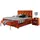 JV Möbel Modernes Bett 140 x 200 cm Orange