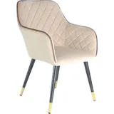 Kayoom Stuhl »Amino 525, stilvoller Design-Stuhl,samtweicher Bezug aus Velvet-Stoff«, 1 St., samtweicher Bezug, elegant, glamourös, elegante Optik