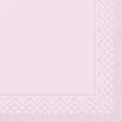 Mank Cocktail-Serviette in Rosa, 25 x 25 cm, 1/4 Falz, 100 Stück
