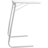 Wellhome Well Home Beistelltisch, zusammenklappbar und ausziehbar, Weiß, 51 x 39 x 57-72 cm