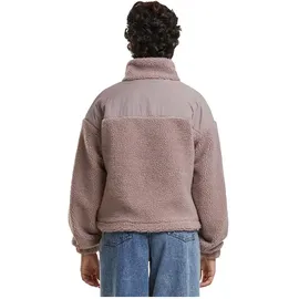 URBAN CLASSICS Damen Ladies Sherpa Mix Jacket duskrose, XL - XL