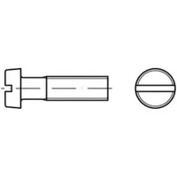 Reyher DIN 84/ISO 1207 Zylinderkopfschraube M4x22 Stahl 4.8 blank Schlitz
