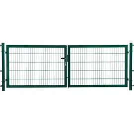 jungelmar Doppeltor 300 x 200 cm Grün/Metall