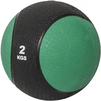 Gorilla Sports Medizinball aus Gummi, 1 - 10 kg Gewichte, mit griffiger Oberfläche, Grün - Slam Ball, Gewichtsball, Trainingsball,