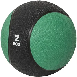 Gorilla Sports Medizinball aus Gummi, 1 - 10 kg Gewichte, mit griffiger Oberfläche, Grün - Slam Ball, Gewichtsball, Trainingsball,