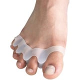 scarlet health | Zehenspreizer »Spreader III«; 1 Paar (2 Stück) Gelstütze aus weichem Silikon; 5-Zehenspreizer bei Hallux Valgus, Hammerzehen, Ballenzehen