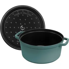 Staub Cocotte rund 20 cm eukalyptus