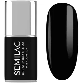 Semilac 3in1 One Step Glossy The Black 7 ml