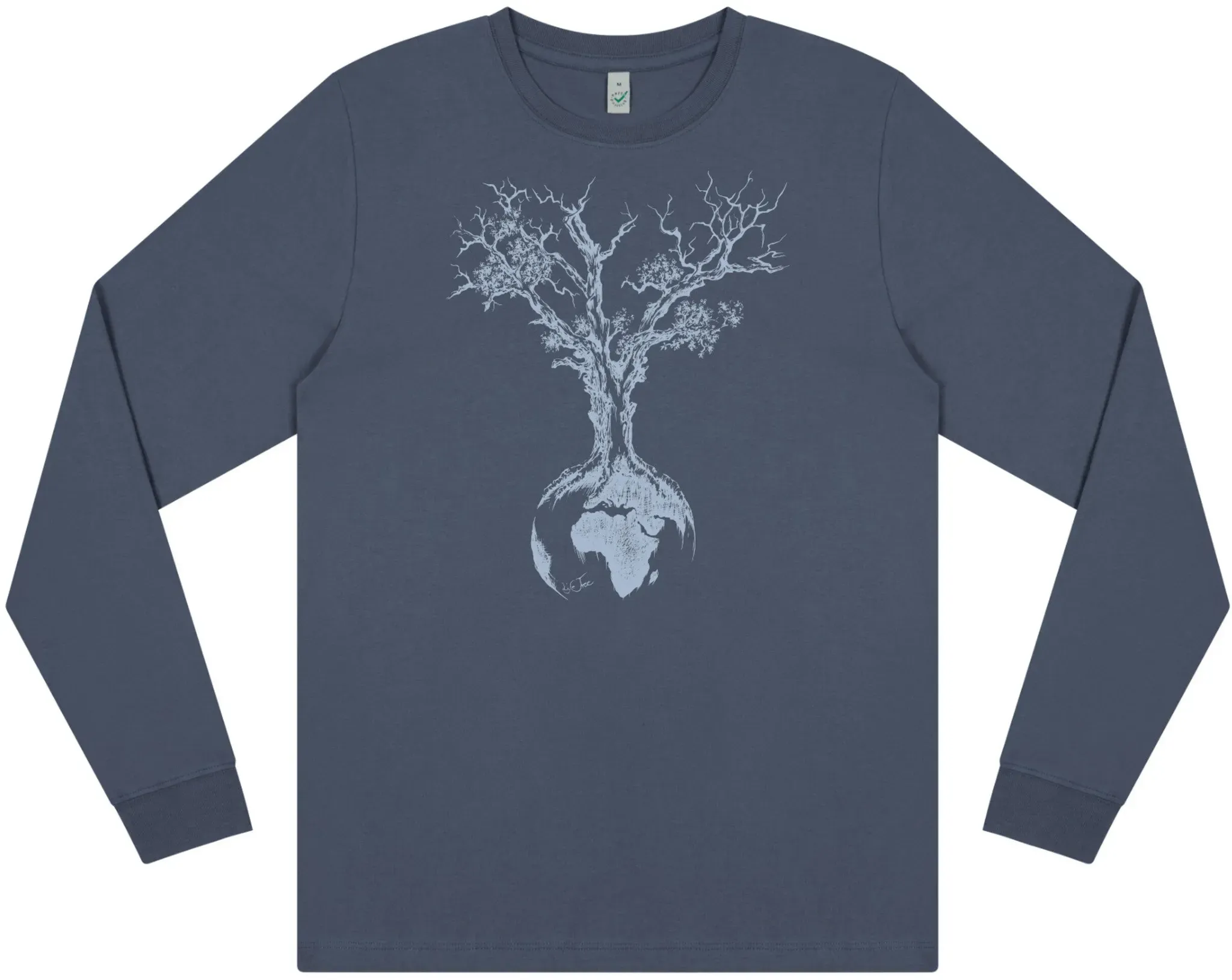 Life-Tree Longsleeve Weltenbaum, navy blue, L