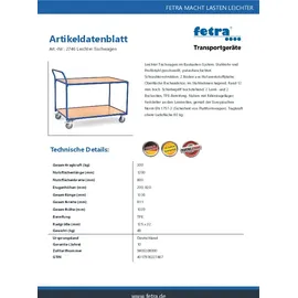 FETRA Tischwagen 2746