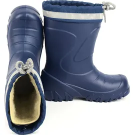DEMAR demar. Kinder Gummistiefel Winterstiefel Regenstiefel Kinderstiefel gefüttert DUNKELBLAU Größe 34/35 - Dunkelblau - 34-35