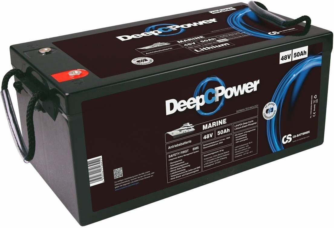 CS 50Ah 51,2V Lithium LiFePO4 Marine/Boot Batterie