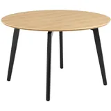 VCM Actona Esstisch Cadiz Ø 120 cm Holzoptik Braun Eiche